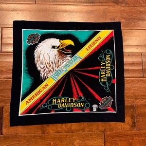 Multicolored Harley Davidson square bandana